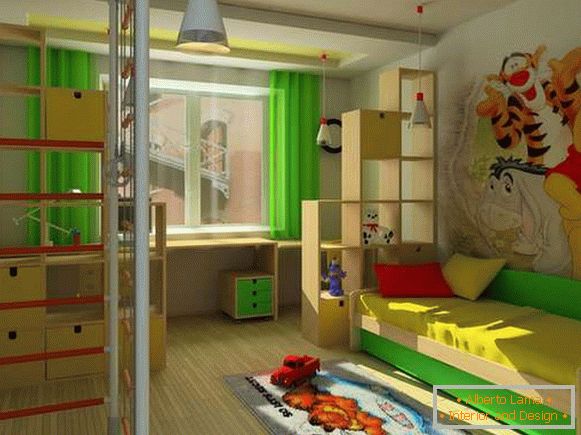 wnętrze pokoju dziecięcego dla chłopca w wieku 5 lat, zdjęcie 9