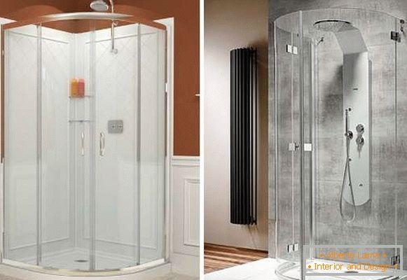 Narożne drzwi przesuwne Promień do kabin prysznicowych