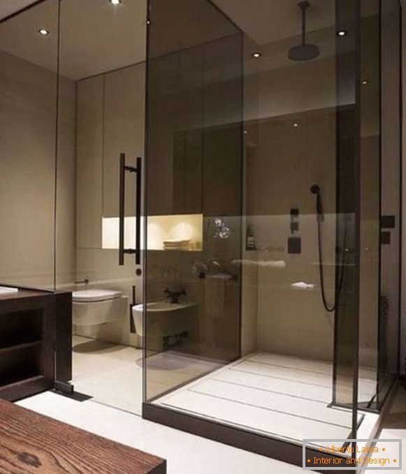Szklane drzwi na prysznic w kolorze czarnym