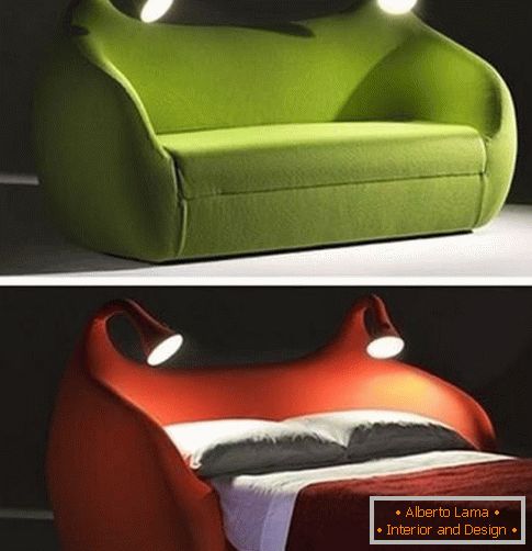 Sofa w futurystycznym stylu