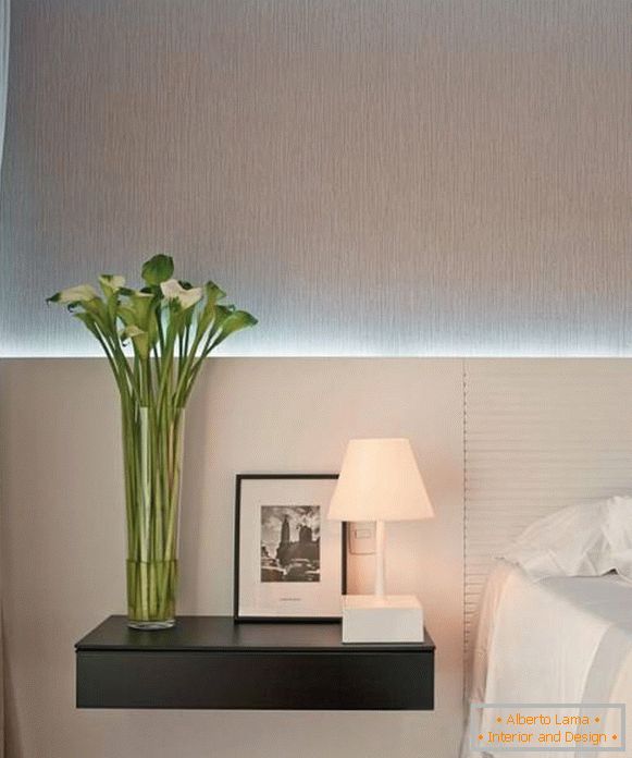 Podświetlenie LED w sypialni