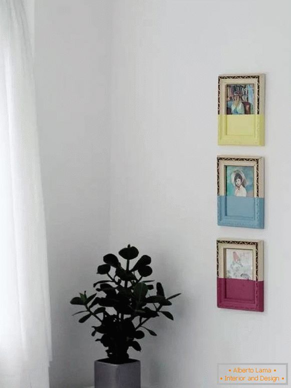 Obrazy w ramkach - dekoracje na ścianie własnymi rękami