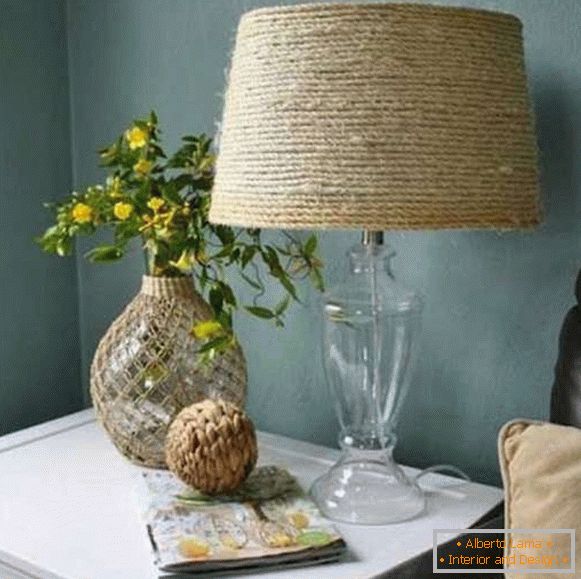 lampa podłogowa własnymi rękami z improwizowanych materiałów, zdjęcie 12