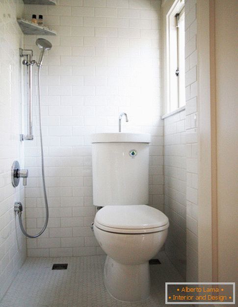 Kompaktowa łazienka w kolorze białym