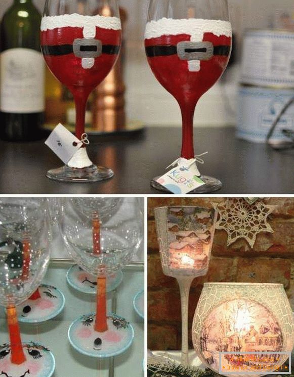 Pomysły na dekorowanie stołu noworocznego - świąteczne okulary