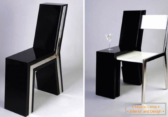Stylowe krzesło z krzesłem