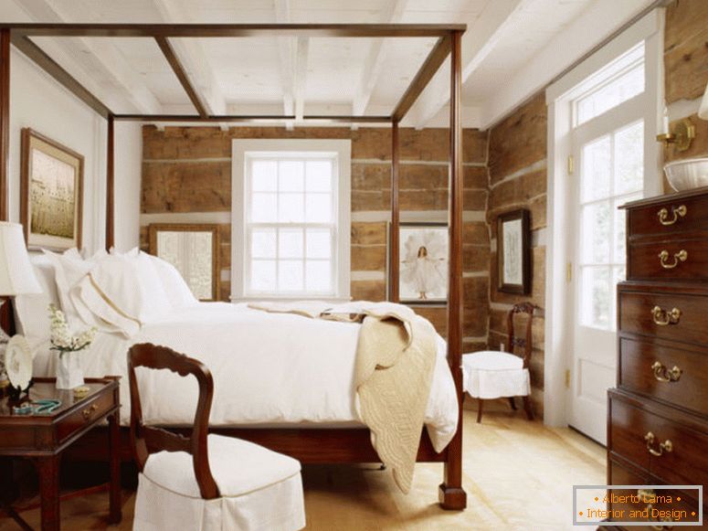 Sypialnia w staroświeckim stylu