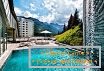 Wspaniały Tschuggen Grand Hotel w Alpach Szwajcarskich