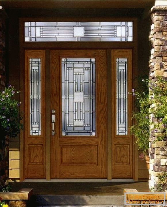 drewniane drzwi wejściowe z podwójnymi szybami, zdjęcie 17